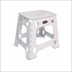 Banco plástico plegable blanco Colombraro