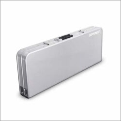 Mesa valija Spinit plateada con 4 bancos 1.20 x 60 x 70