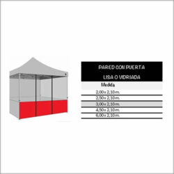 Paredes con puerta de gazebo Vision Dos